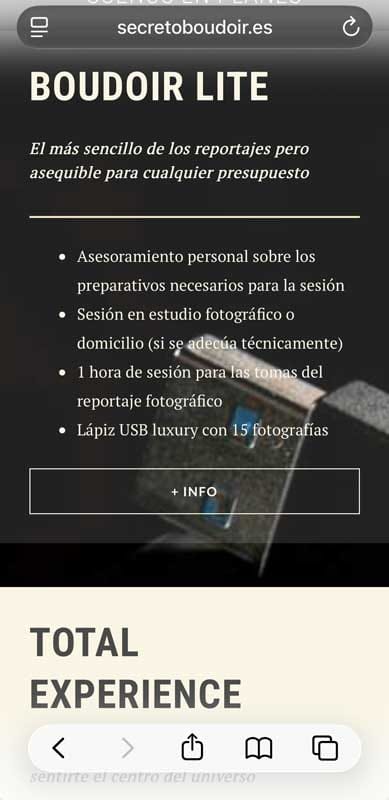 Diseño de tienda online dropshipping de lencería integrada para Secreto Boudoir Úbeda