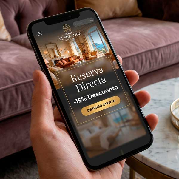 Diseño Web para Hoteles y Casas Rurales en Jaén, Úbeda y Baeza. Promo móvil