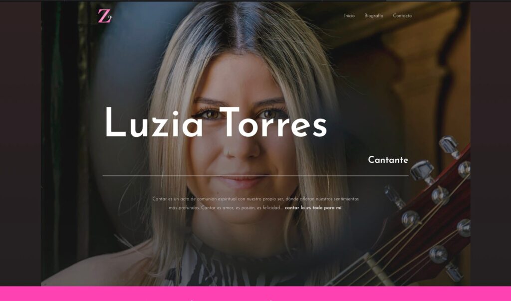 Diseño web para Luzia Torres