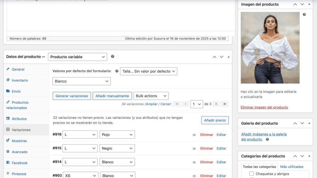 Optimización de fichas de producto en Woocommerce