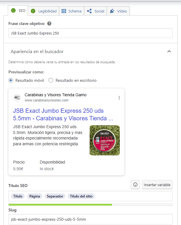 Optimización de fichas de producto en WooCommerce